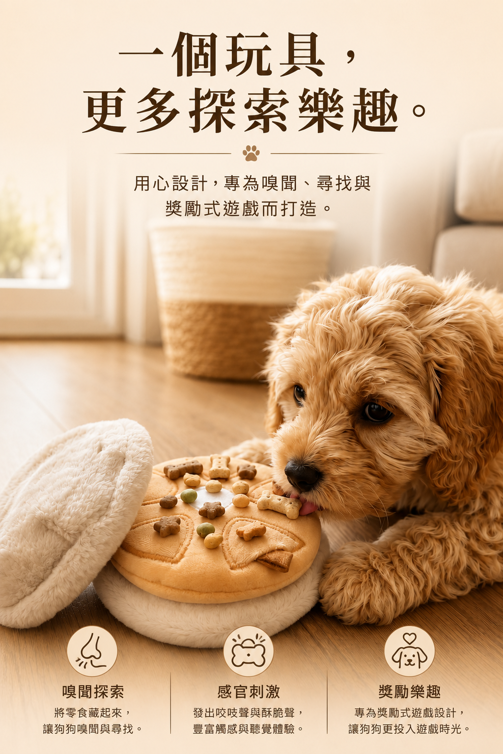 Nordic Café 4 件裝 狗狗嗅聞玩具