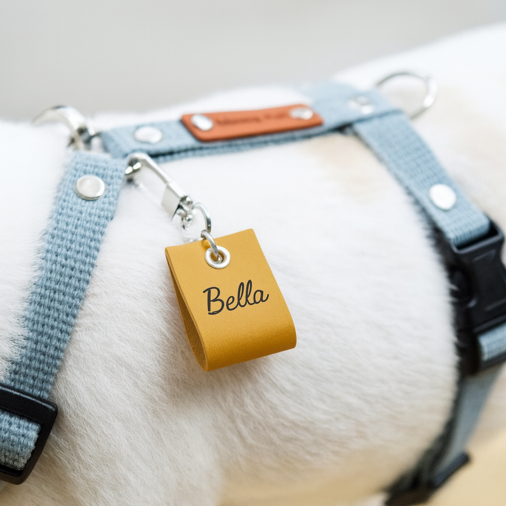 Personalised PU Leather Pet Tag