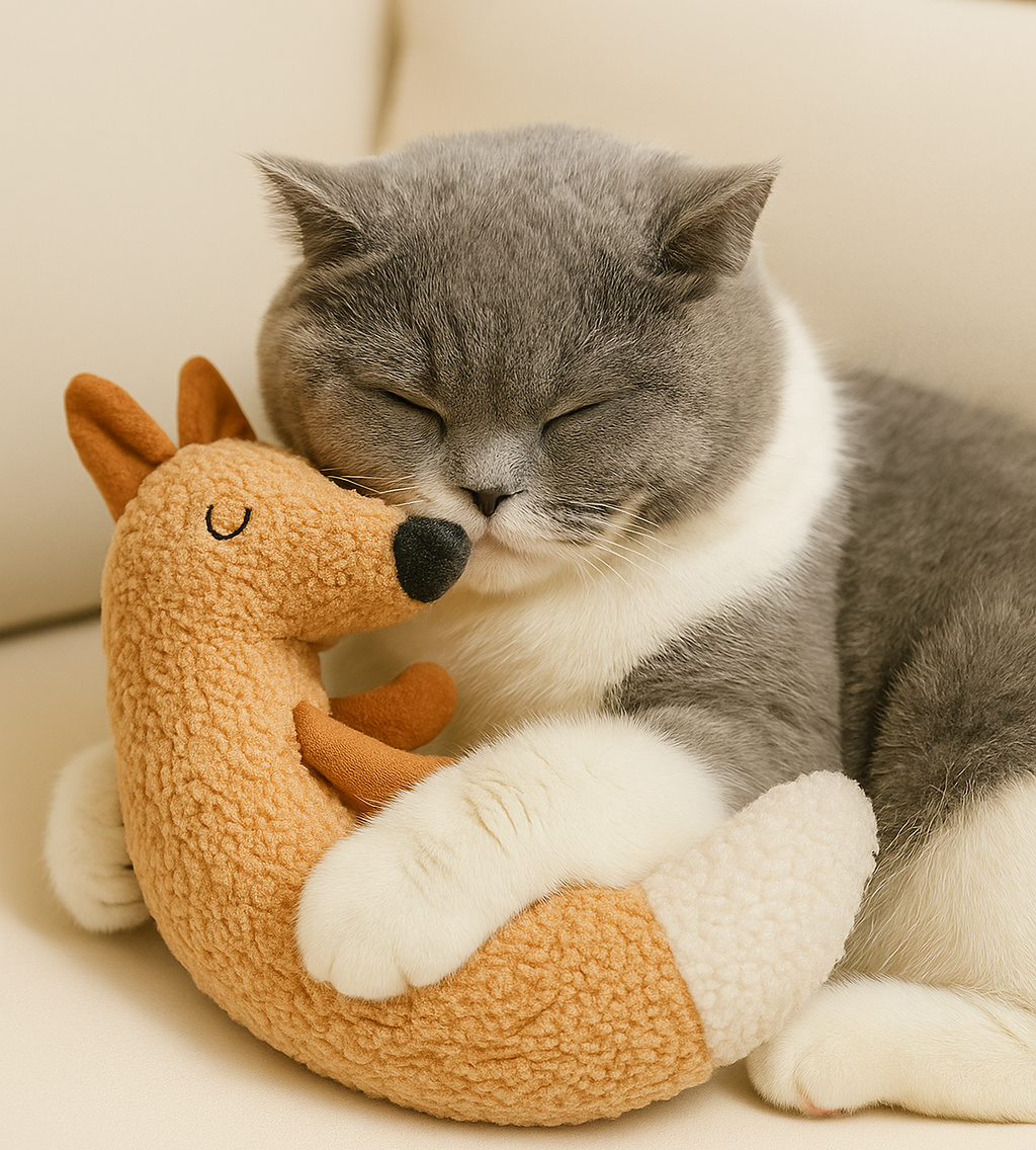 🦊 Plush Catnip Toy – Fox & Goose Edition