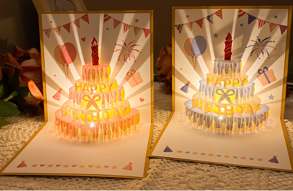 Elegant 3D Celebration Card
