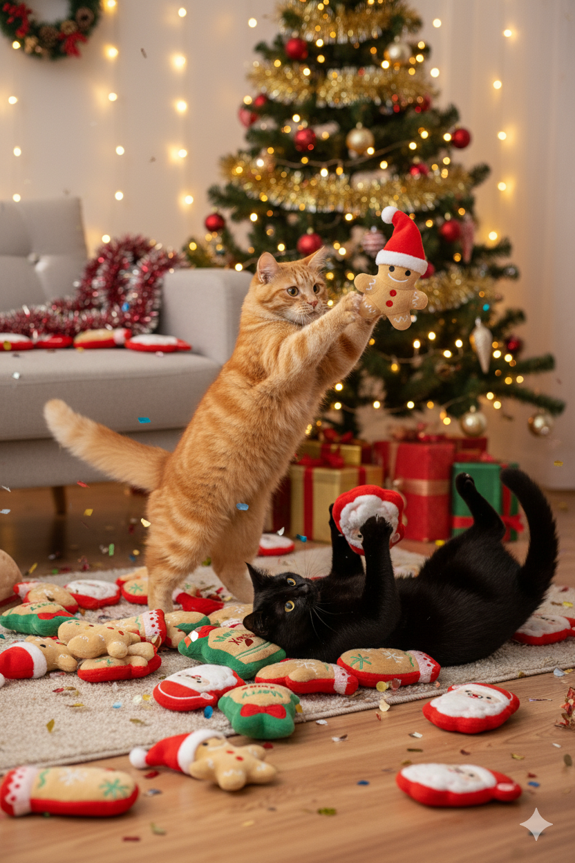 Santa Paws Catnip Plush Toys