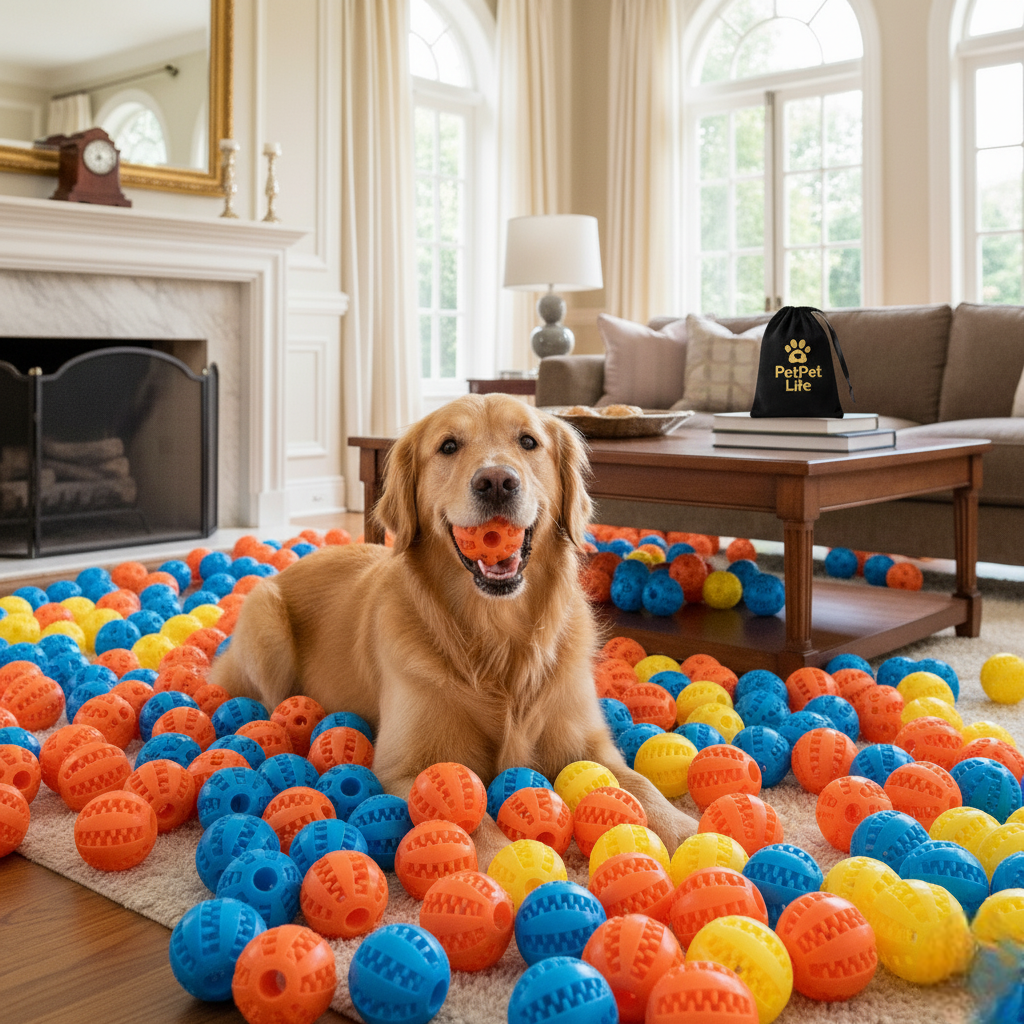 Durable Chew & Play Ball x3
