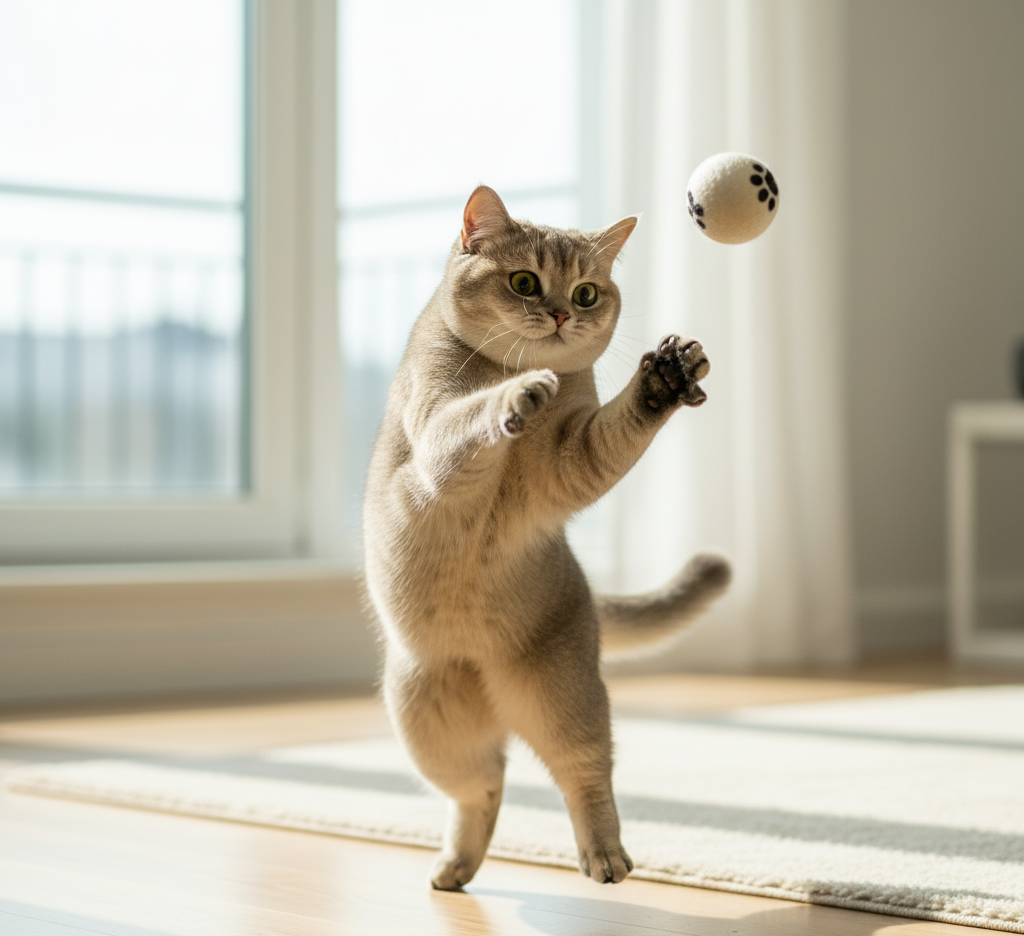 PawPrint Wool Cat Balls (Set of 5)