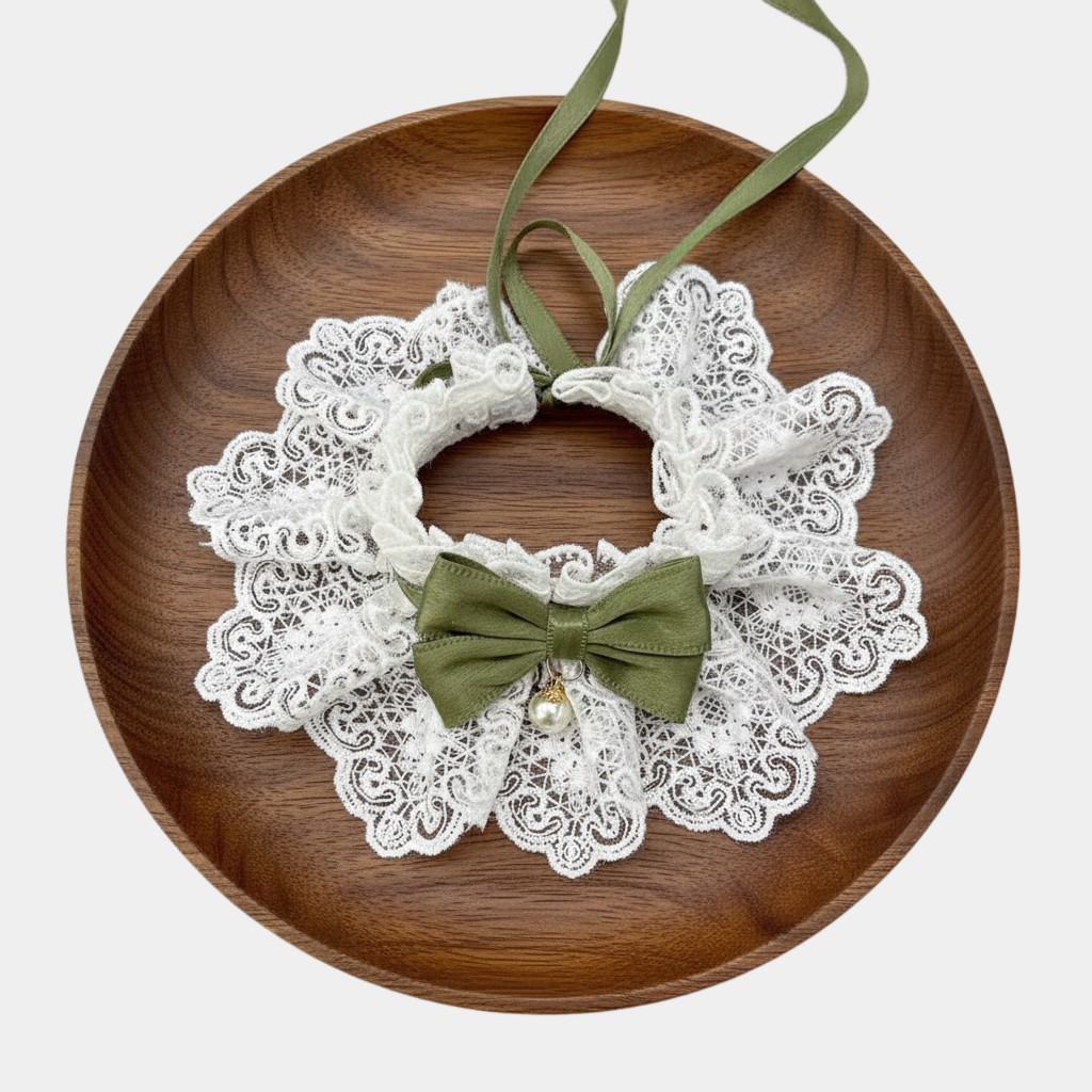 Pearl Ribbon Collar