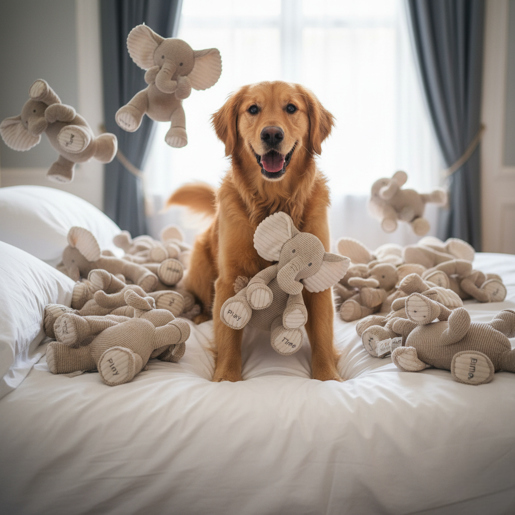 PETLondon - My Sensory Elephant Plush Dog Toy