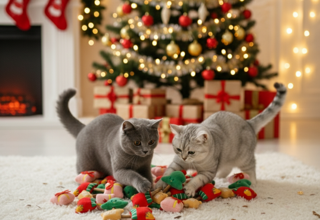 Mini Christmas Cat Wand