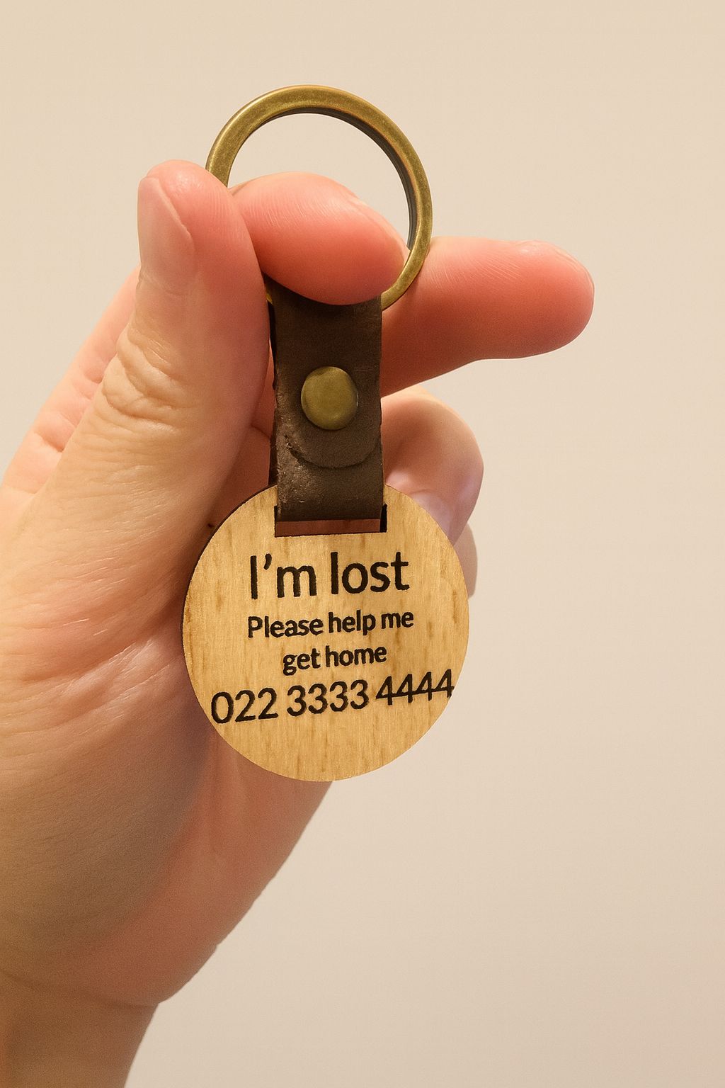Personalised Wooden Pet Tag