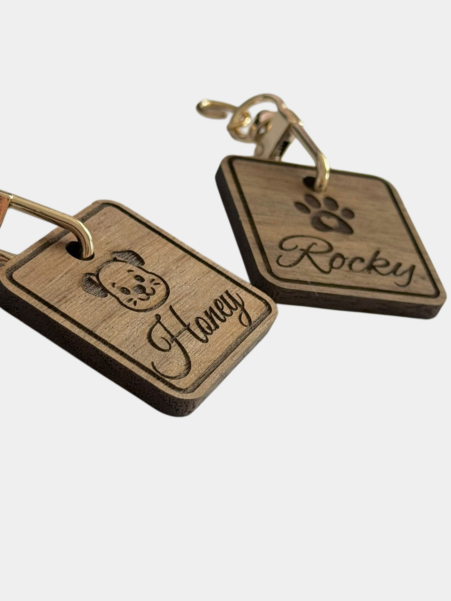 Pawfect Wooden Tag