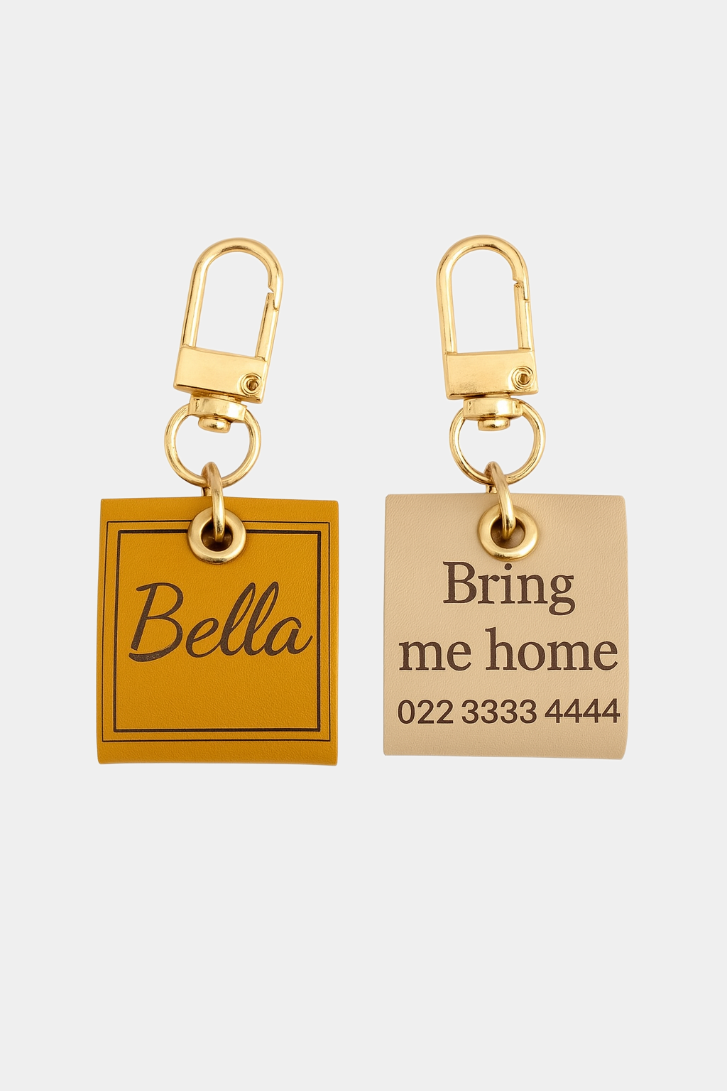 Personalised PU Leather Pet Tag
