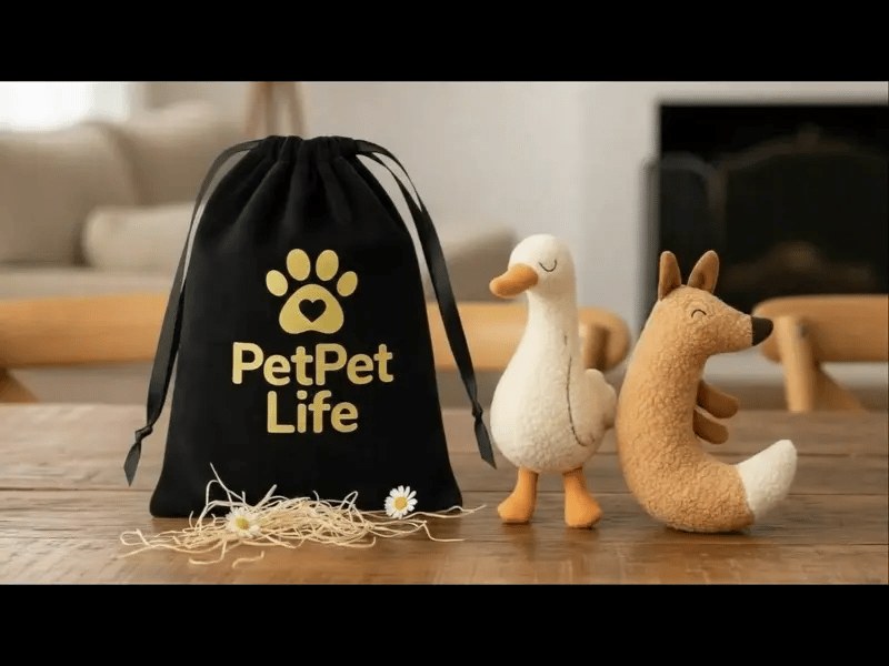 🦊 Plush Catnip Toy – Fox & Goose Edition