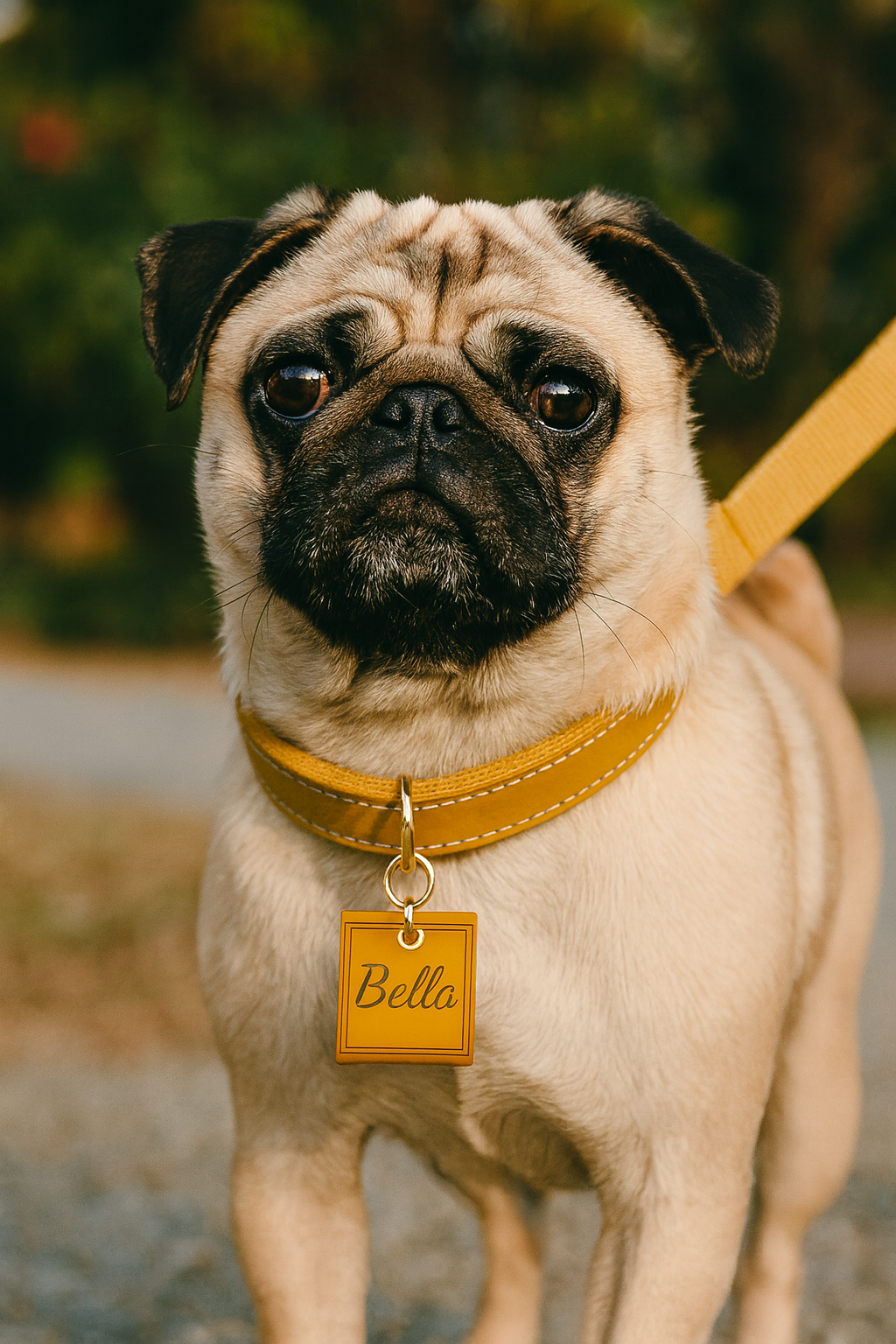 Personalised PU Leather Pet Tag