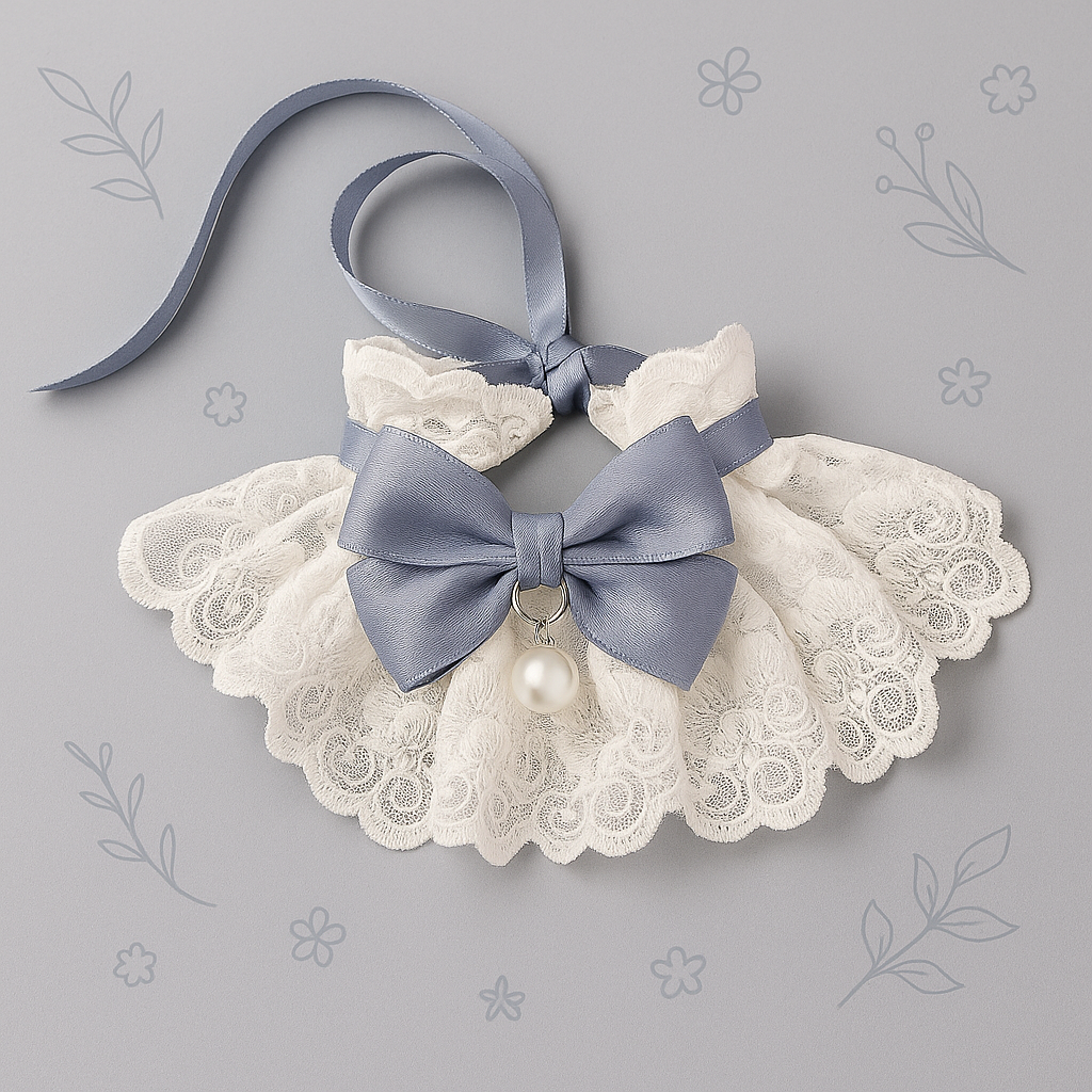 Pearl Ribbon Collar