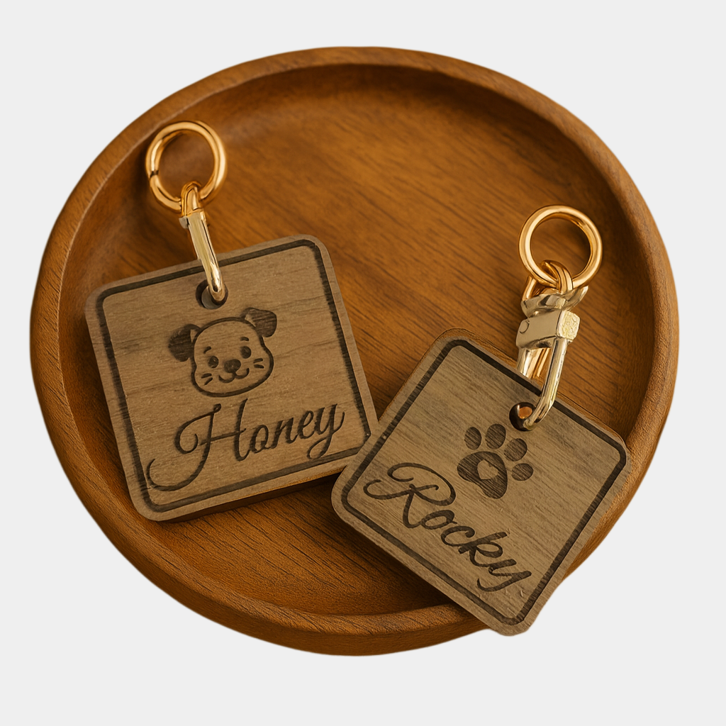 Pawfect Wooden Tag