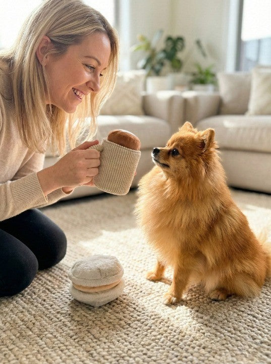 【 塞納河畔的午後 】巨型馬卡龍藏食玩具