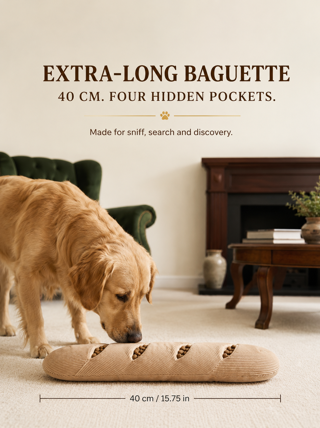 4-in-1 The Nordic Café Collection — Three-Piece Enrichment Set Baguette Buddy · Puppuccino Mug · Ice Cream Sandwich