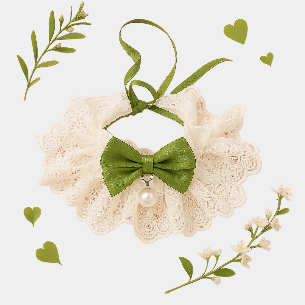 Pearl Ribbon Collar