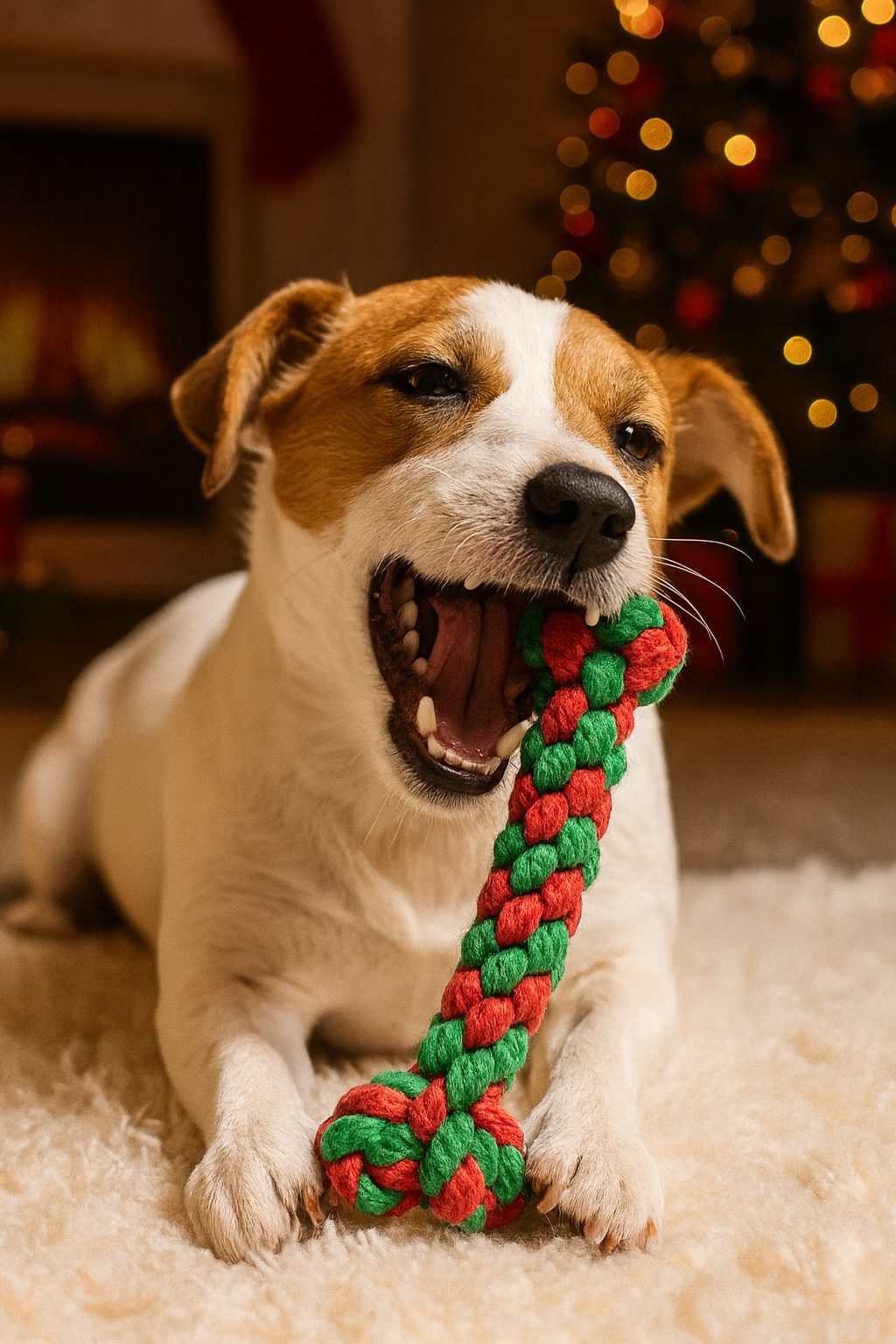 🎄 8-Piece Christmas Dog Toy Bundle