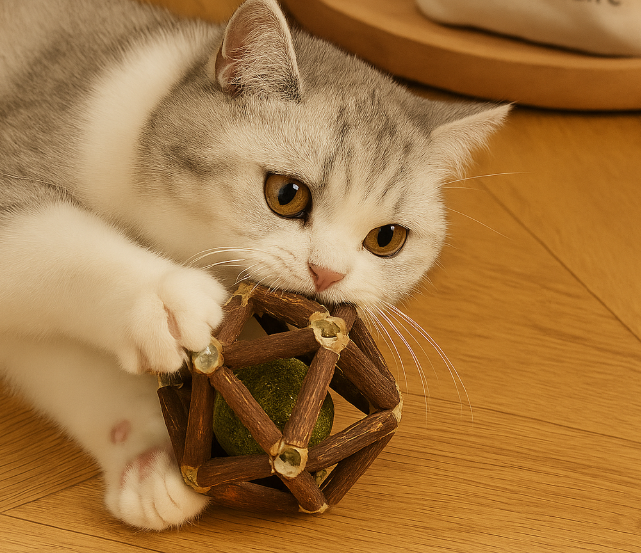 Catnip & Silvervine Play Ball
