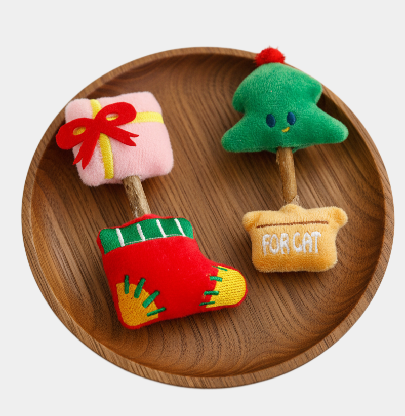 Mini Christmas Cat Wand