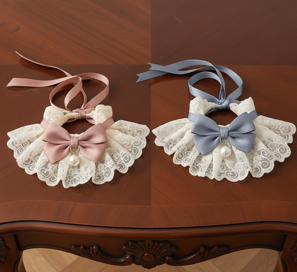 Pearl Ribbon Collar