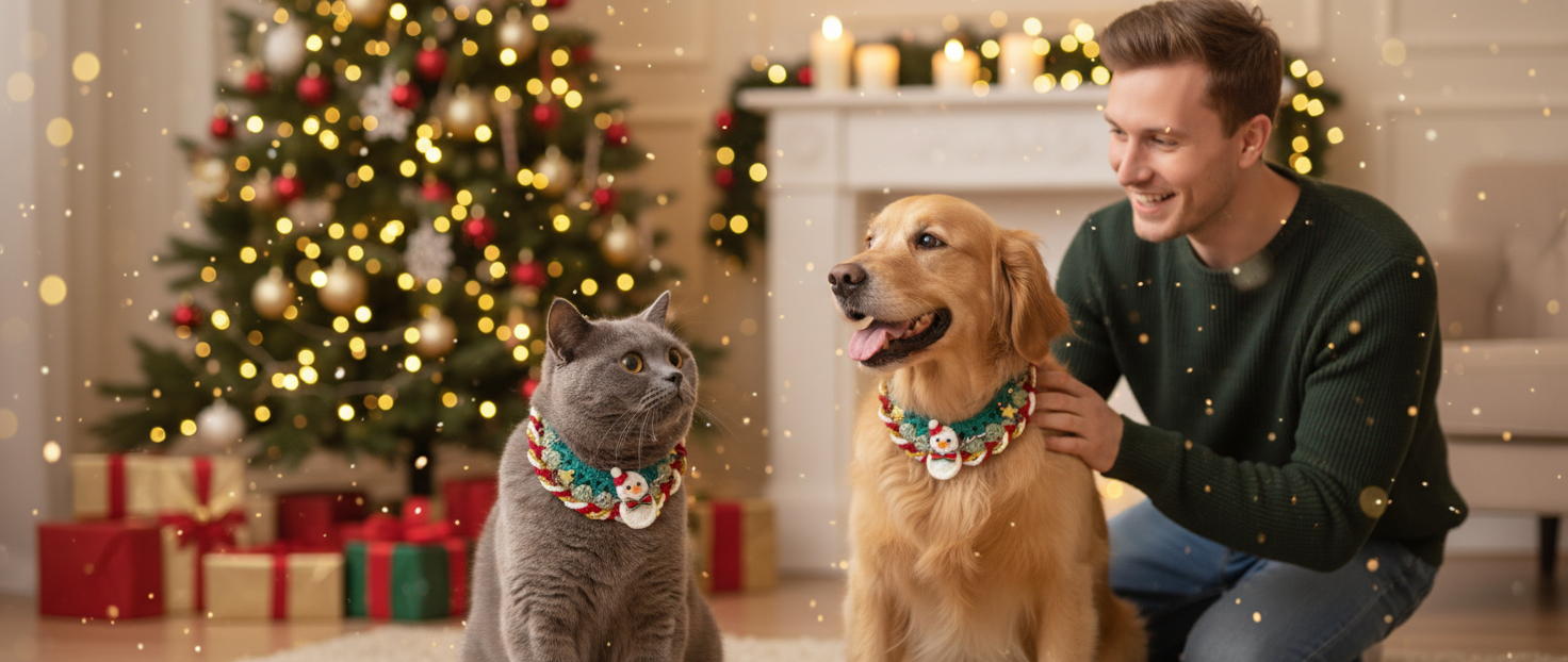 Snowman Joy Christmas Collar