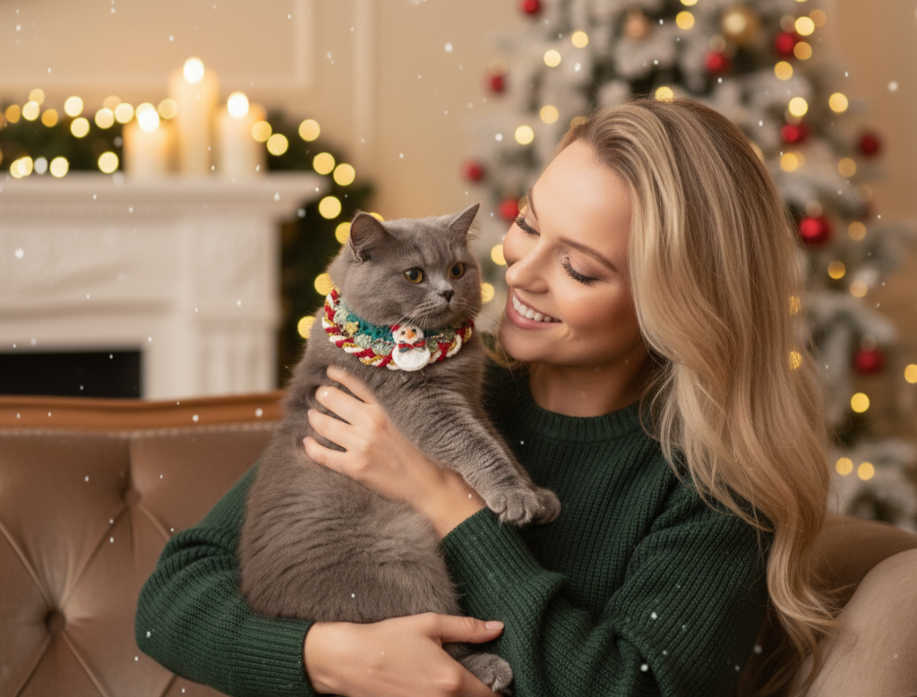 Snowman Joy Christmas Collar