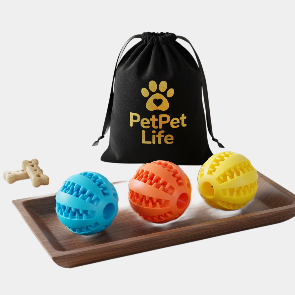 Durable Chew & Play Ball  x3