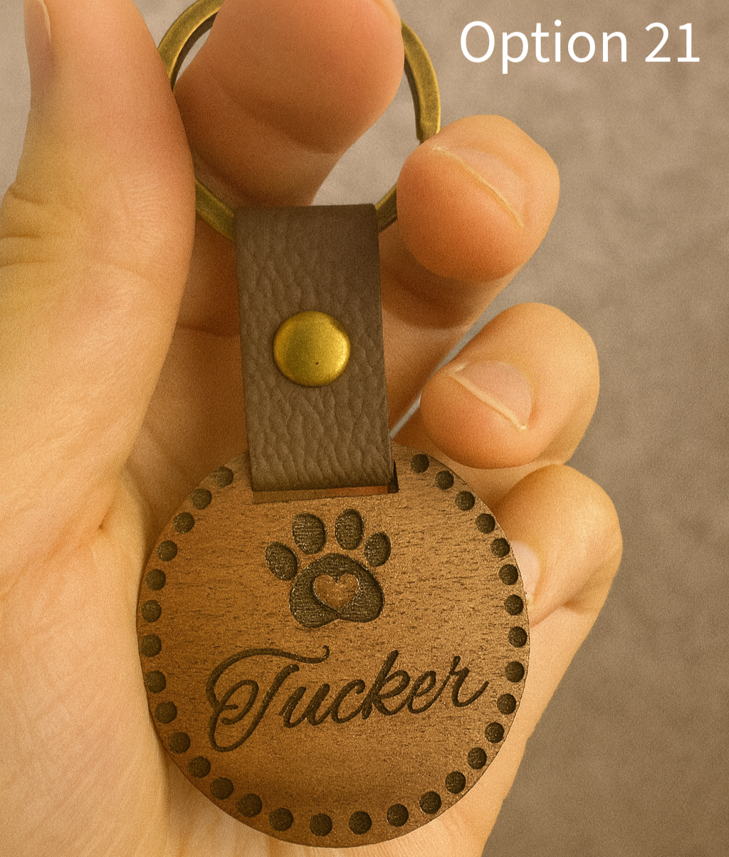 Personalised Wooden Pet Tag