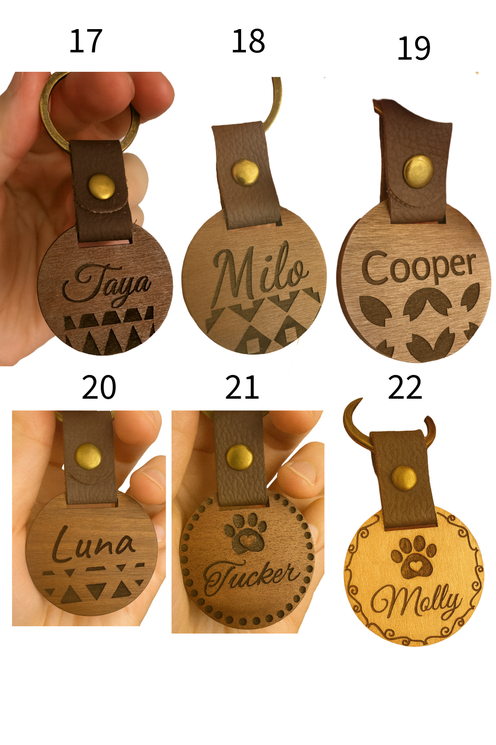 Personalised Wooden Pet Tag