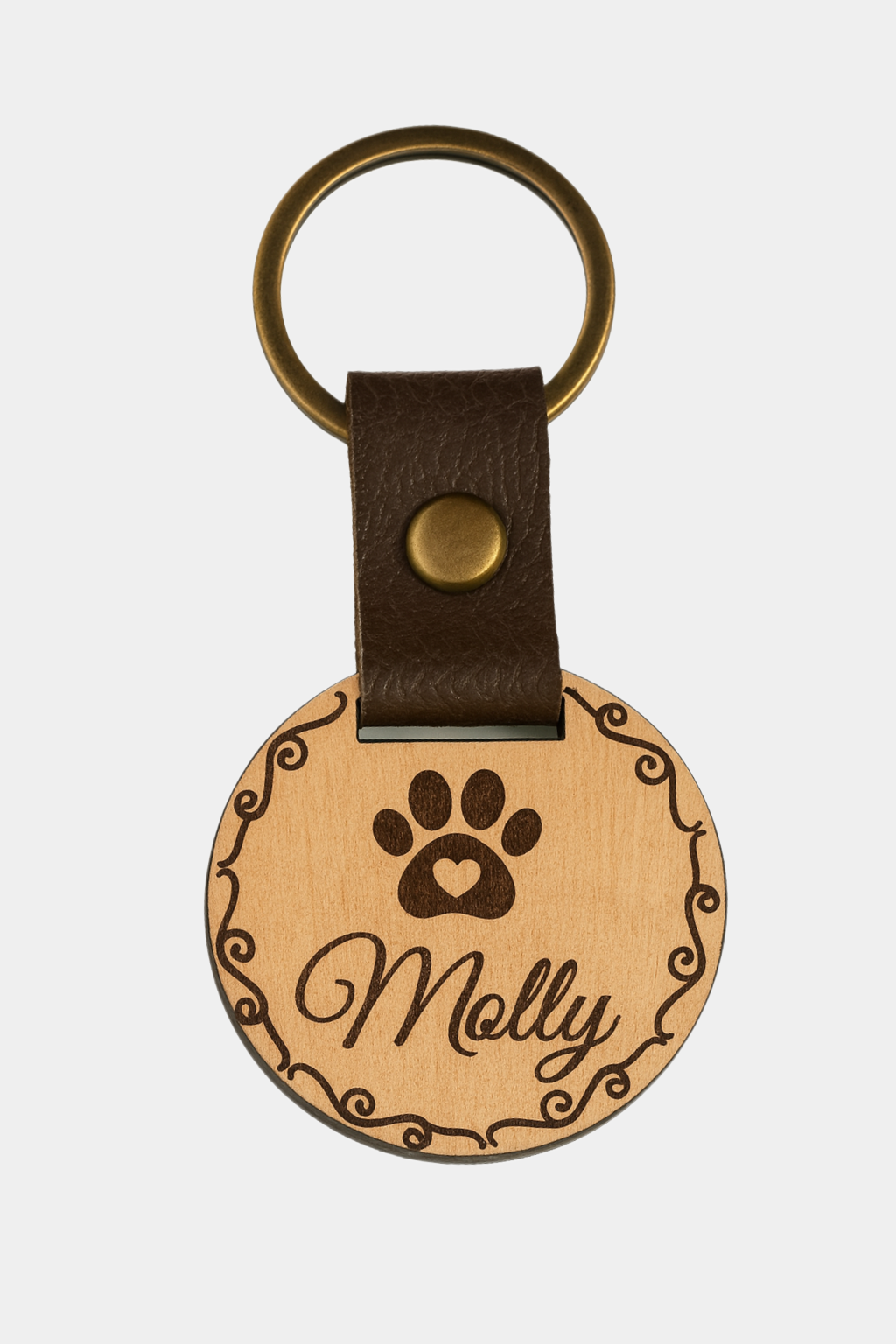 Personalised Wooden Pet Tag