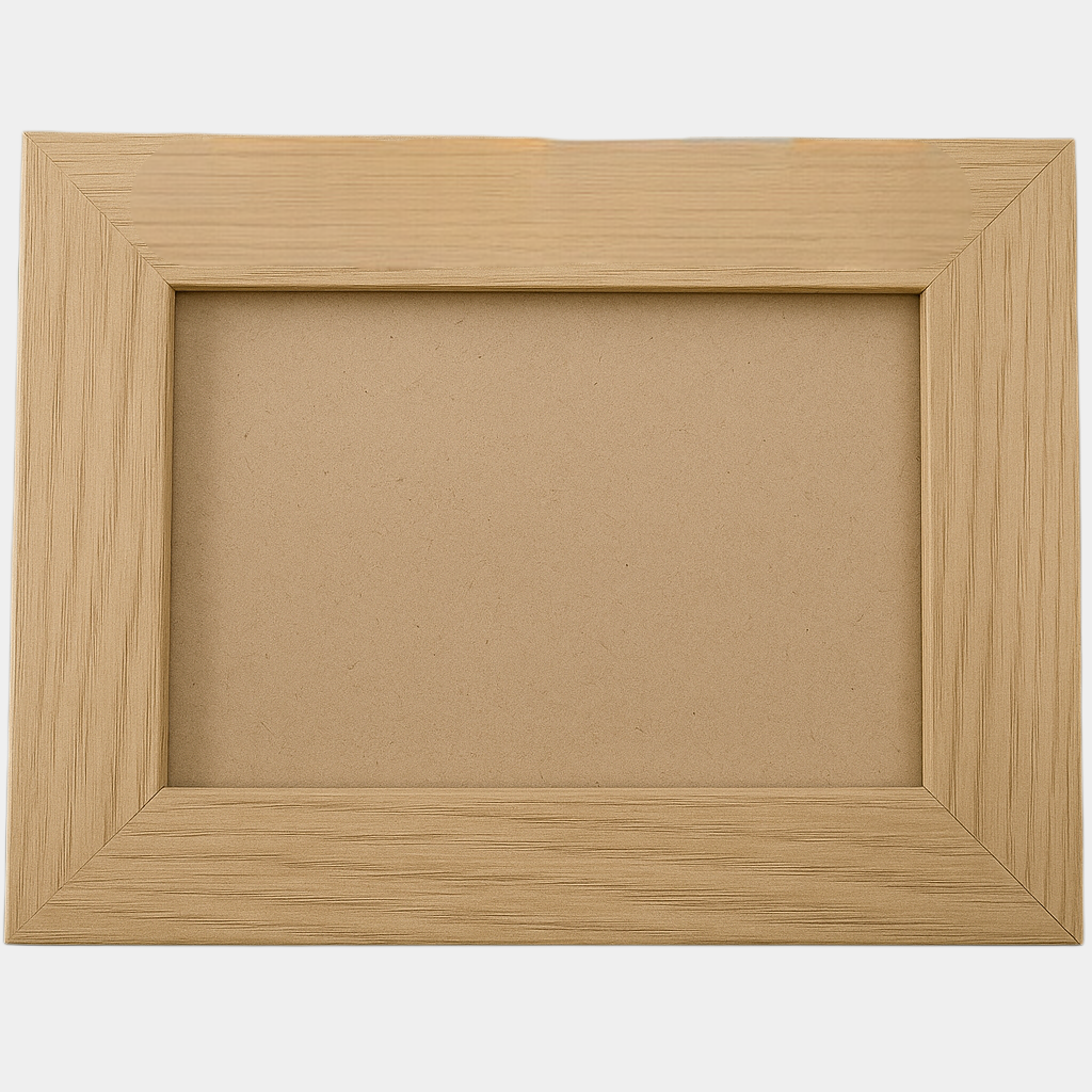 Personalised Wooden Photo Frame – Custom Engraved with Your Message