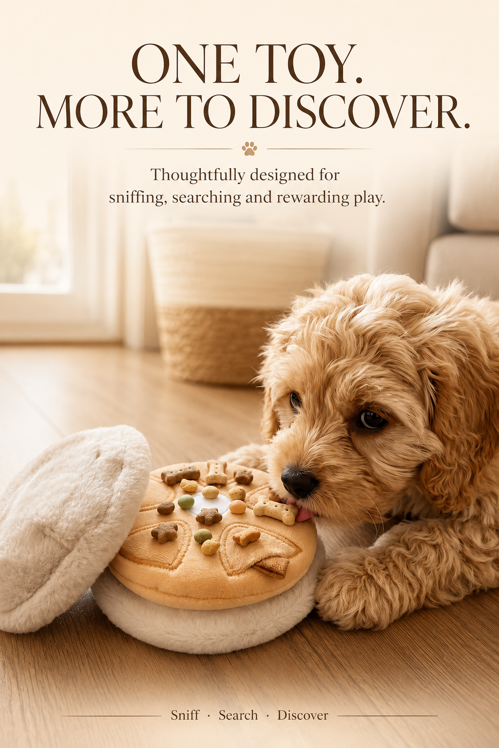 4-in-1 The Nordic Café Collection — Three-Piece Enrichment Set Baguette Buddy · Puppuccino Mug · Ice Cream Sandwich