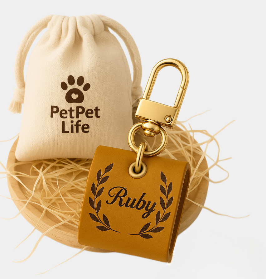 Personalised PU Leather Pet Tag