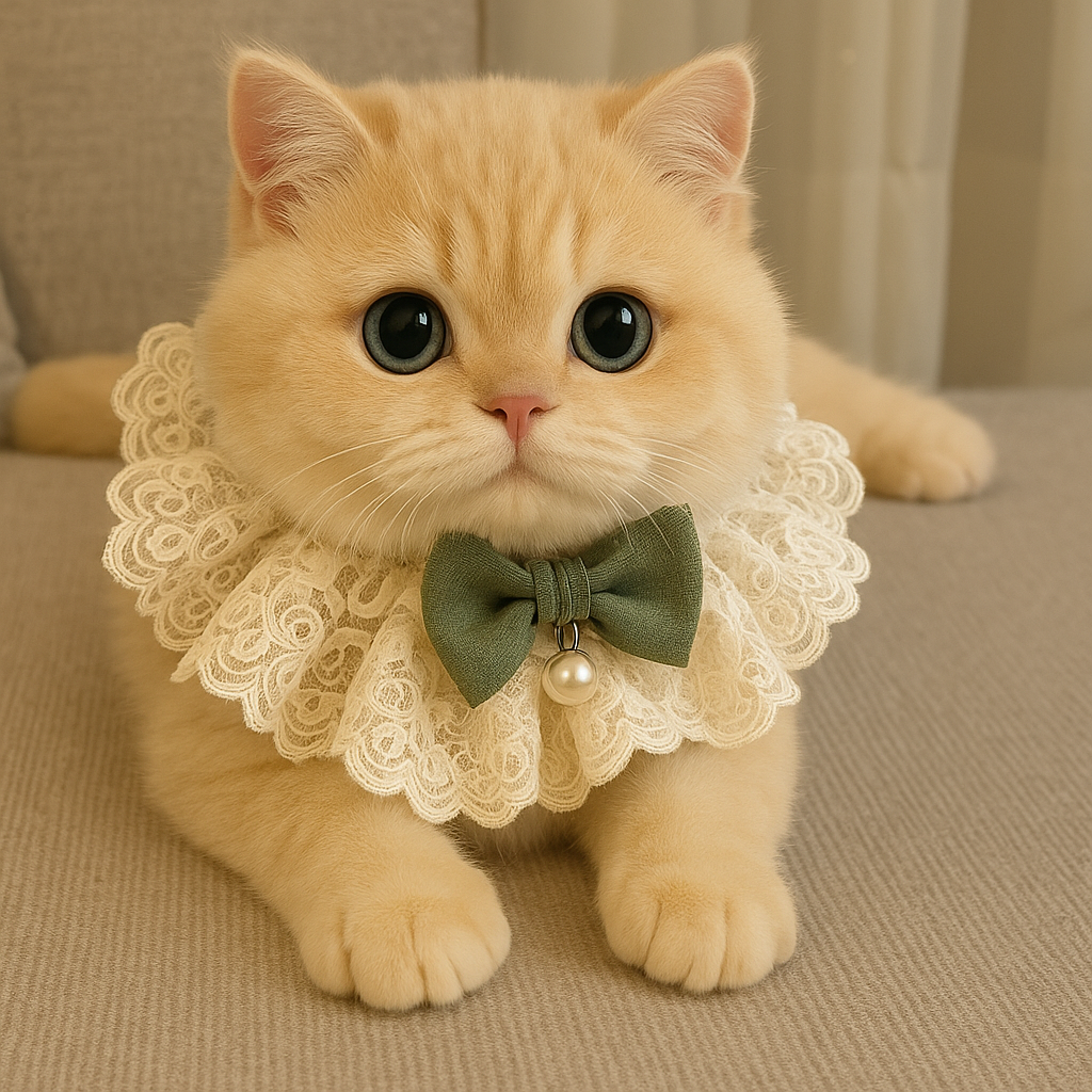 Pearl Ribbon Collar