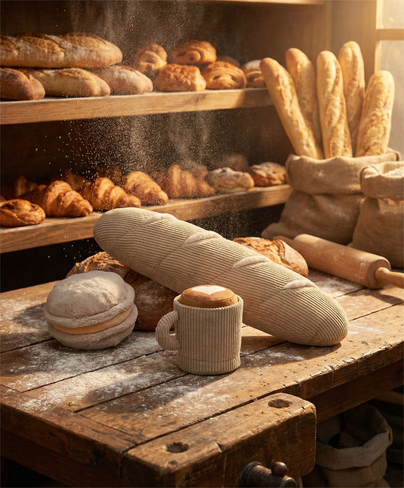 【 塞納河畔的午後 】巨型馬卡龍藏食玩具