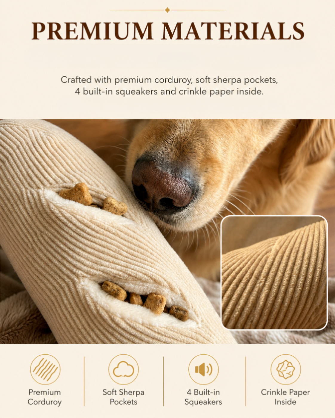 4-in-1 The Nordic Café Collection — Three-Piece Enrichment Set Baguette Buddy · Puppuccino Mug · Ice Cream Sandwich