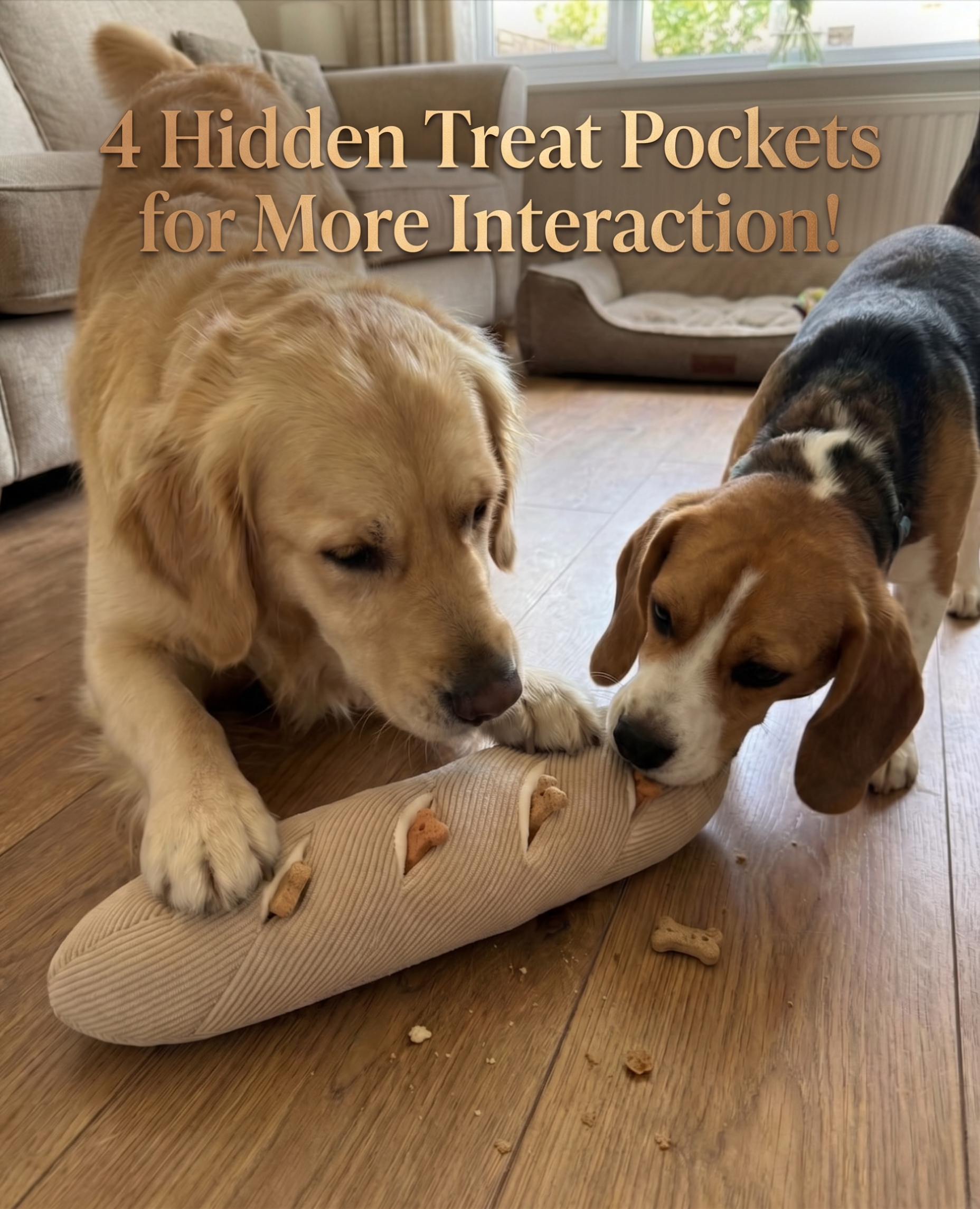 2-in-1 Baguette Buddy — Interactive Snuffle & Enrichment Toy for Dogs